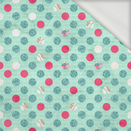 GLITTER DOTS PAT 3 - looped knit fabric