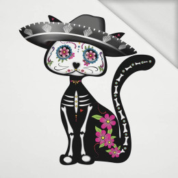 CAT PEPITA (DIA DE LOS MUERTOS) - panel looped knit 75cm x 80cm