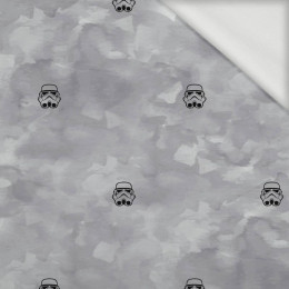STORMTROOPERS (minimal) / CAMOUFLAGE pat. 2 (grey) - looped knit fabric
