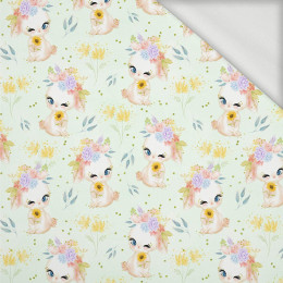 BUNNIES PAT. 1 (CUTE BUNNIES) - looped knit fabric