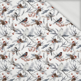 WINTER BIRDS pat. 1 (WINTER IN PARK) - looped knit fabric