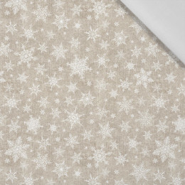 SNOWFLAKES PAT. 2 / ACID WASH BEIGE - Cotton woven fabric