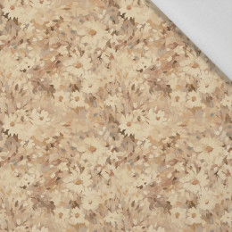 BEIGE / FLOWERS - Cotton woven fabric