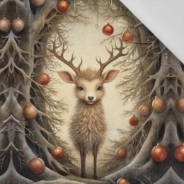 VINTAGE CHRISTMAS REINDEER PAT. 1 - panel (60cm x 50cm) Cotton woven fabric