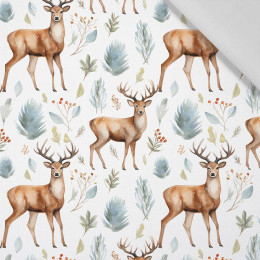 PASTEL REINDEER - Cotton woven fabric