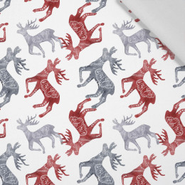 REINDEERS  (NORDIC CHRISTMAS) - Cotton woven fabric