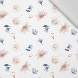 RETRO FLOWERS pat. 6 - viscose woven fabric