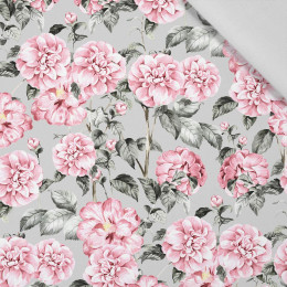 PINK PEONIES pat. 4 - Cotton woven fabric