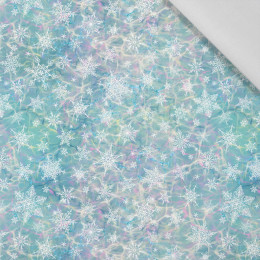 SNOWFLAKES PAT. 2 / RAINBOW OCEAN pat. 2 - Cotton woven fabric