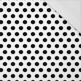 BIG DOTS / white - single jersey with elastane 
