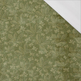 CHESTNUT LEAVES Ms.2 / green (AUTUMN COLORS) - single jersey with elastane 