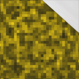 PIXELS pat. 2 / mustard - single jersey with elastane 