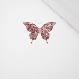 BUTTERFLY pat. 2 (GLITTER BUTTERFLIES) - SINGLE JERSEY PANEL 50cm x 50cm