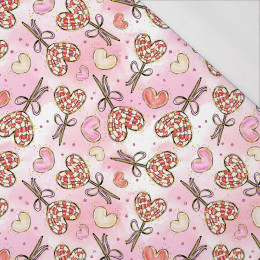 HEARTS (LOLLIPOPS) pat. 2 - single jersey with elastane 