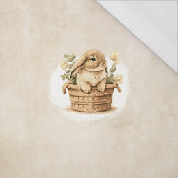 BUNNY IN A BASKET PAT. 2 - PANEL (60cm x 50cm) SINGLE JERSEY