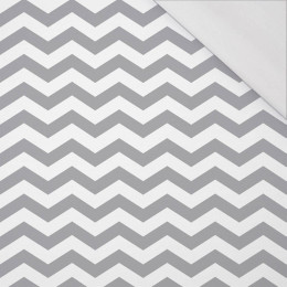 ZIGZAGS / grey - single jersey with elastane 