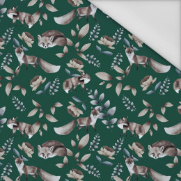 FOX TIME / BOTTLED GREEN (INTO THE WOODS) - Waterproof woven fabric