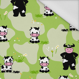 COWS ON GREEN - Waterproof woven fabric