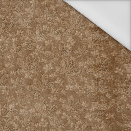 CHESTNUT LEAVES Ms.2 / brown (AUTUMN COLORS) - Waterproof woven fabric