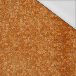 CHESTNUT LEAVES Ms.2 / orange (AUTUMN COLORS) - Waterproof woven fabric