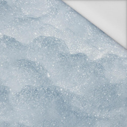 SNOW / light blue (PAINTED ON GLASS) - Waterproof woven fabric