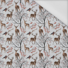 WINTER ANIMALS (WINTER IN PARK) - Waterproof woven fabric