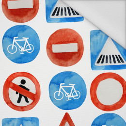ROAD SIGNS (COLORFUL TRANSPORT) - Waterproof woven fabric