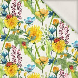 LADYBIRDS IN THE MEADOW (IN THE MEADOW) - viscose woven fabric