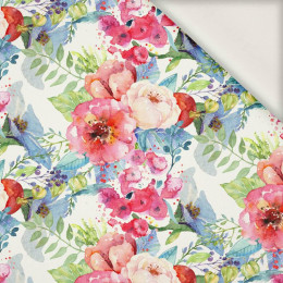 WILD ROSE PAT. 3 (IN THE MEADOW) - viscose woven fabric