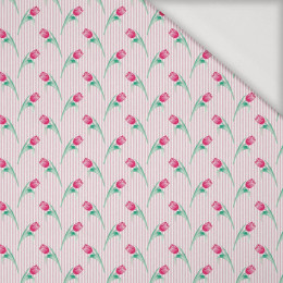 TULIPS / stripes - Viscose jersey