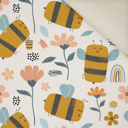 PAINTED BEES- Upholstery velour 