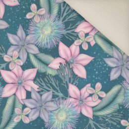 WATER WORLD pat. 1 / sea blue - Upholstery velour 