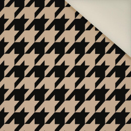 BLACK HOUNDSTOOTH / BEIGE- Upholstery velour 