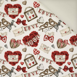 VALENTINE'S MIX PAT. 2 (CHECK AND ROSES) - Upholstery velour 