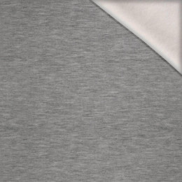 MELANGE LIGHT GRAY - brushed knitwear with elastane ITY