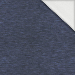 MELANGE NAVY - looped knit fabric with elastane ITY