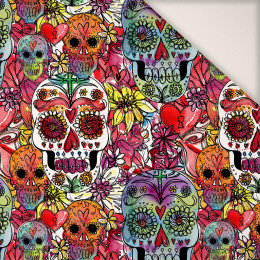 SKULLS pat. 4 / colorful (DIA DE LOS MUERTOS) - PERKAL cotton fabric