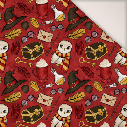 MAGIC MIX PAT. 2 (MAGIC SCHOOL) / red - PERKAL cotton fabric