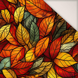 LEAVES / STAINED GLASS PAT. 2 - PERKAL cotton fabric