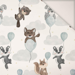 ANIMALS IN CLOUDS pat. 2 - PERKAL Cotton fabric
