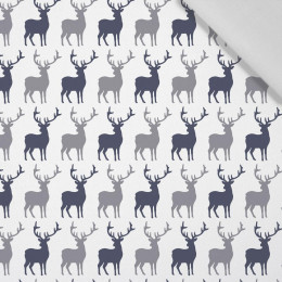REINDEERS PAT. 4 (WINTER TIME) / white - Cotton woven fabric