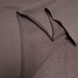 French terry TWILL PREMIUM (P290d) - ESPRESSO (D-246)