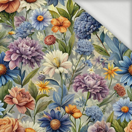FLOWERS wz.15 - looped knit fabric