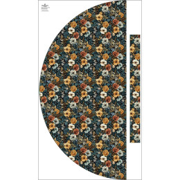 Skirt panel "MAXI" - crepe/ Flowers wz.24