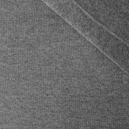 D-08 MELANGE GRAPHITE - thick brushed sweatshirt D300