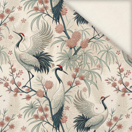 Japanese Garden wz.1 (birds) - Linen 100%