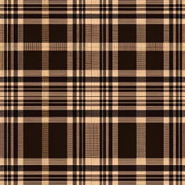 CHECK 2/ Mocha Mousse  - Woven Fabric for tablecloths