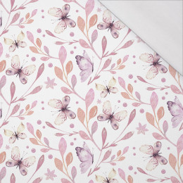 BUTTERFLIES MIX PAT. 2 (WATER-COLOR BUTTERFLIES) - single jersey with elastane 