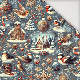 Vintage Christmas wz.27 - Woven Fabric for tablecloths