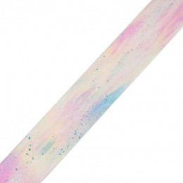 Woven printed elastic band - RAINBOW OCEAN pat. 5 / Choice of sizes